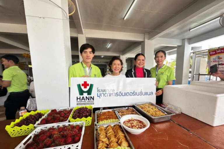 โรงพยาบาลมุกดาหารอินเตอร์เนชั่นแนล จำกัด (มหาชน)นำทีมเปิดโรงทาน อาหารเจเนื่องในเทศกาลกินเจ ปี 2567